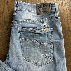 SALVAGE (BUCKLE)™️ 'ANARCHY' Men's Size 38x31 Relaxed Straight Jeans